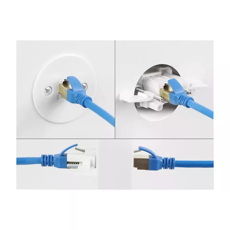 Suporte de módulo Keystone Delock para montagem na parede / mesa branco