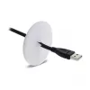 Delock passa-cabos de silicone redondo Ø 65 mm para montagem em parede / mesa branco
