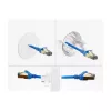 Delock passa-cabos de silicone redondo Ø 65 mm para montagem em parede / mesa branco