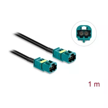 Cabo Delock Mini FAKRA Z ficha macho dupla para ficha macho FAKRA Z dupla, 0,2 m