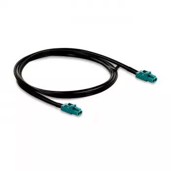 Cabo Delock Mini FAKRA Z fêmea dupla para fêmea FAKRA Z dupla 1 m
