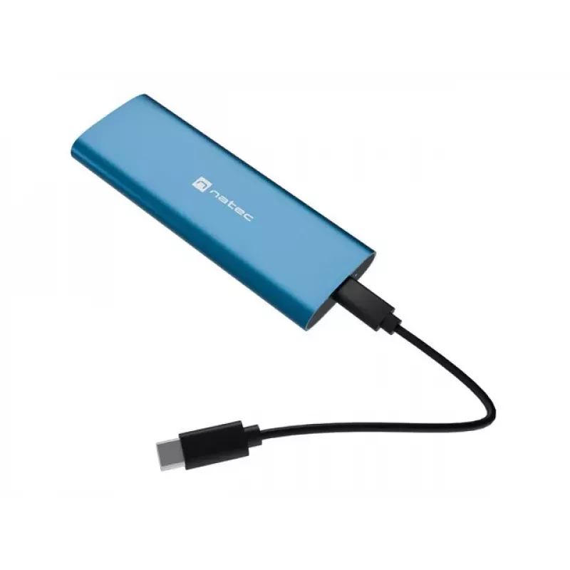 NATEC RHINO M.2 NVMe Lite caixa externa para SSD USB-C 3.2 Gen 2 Horizon Blue