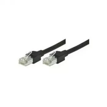 Cabo de rede S/UTP Cat5e Tecline - 3m - ficha RJ45 para ficha RJ45 - preto (71903S)
