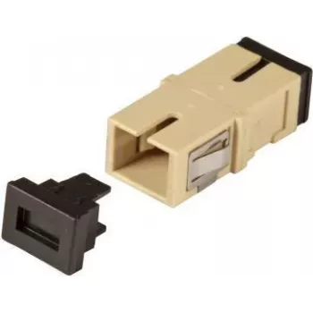 EFB Electronics Acoplador SC simplex multimodo OM1/2, sem flange, bege, manga cerâmica (53510.1)