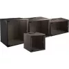 EFB Elektronik Armário de rede de parede BASIC 12U 19 polegadas preto RAL 9005 600x450x635 mm WGB-1912TS.60