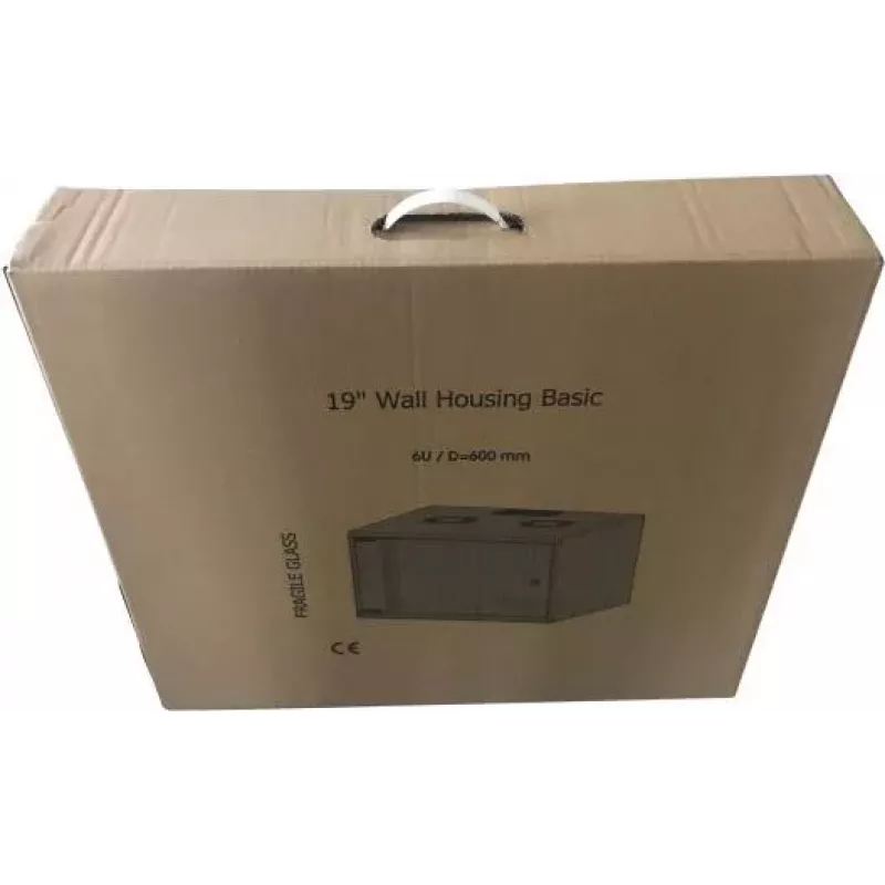 EFB Elektronik Armário de rede de parede 19 polegadas 15U Basic, profundidade 600 mm, monobloco, Flat Pack, RAL 9010 (branco puro)