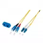 EFB Jumper duplex LC-SC OS2 9/125µm 3m LSZH 2mm Verde