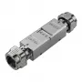 EFB módulo de acoplamento Keystone blindado Cat.6A/Cat.7/Cat.7A slimline RJ45 fêmea-fêmea