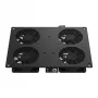 EFB-Elektronik unidade de ventilação de teto com 4 ventoinhas e termóstato PEL-LFD04ET.TS RAL9005 para armários PEL