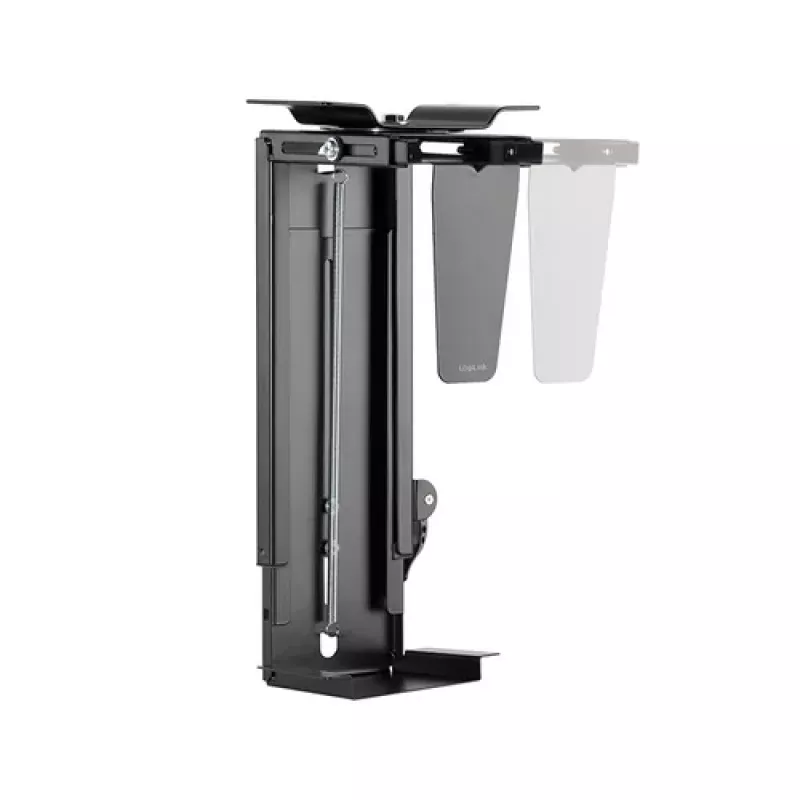 LogiLink EO0030 suporte de PC rotativo para debaixo da secretária com libertação rápida, preto, máx. 10 kg