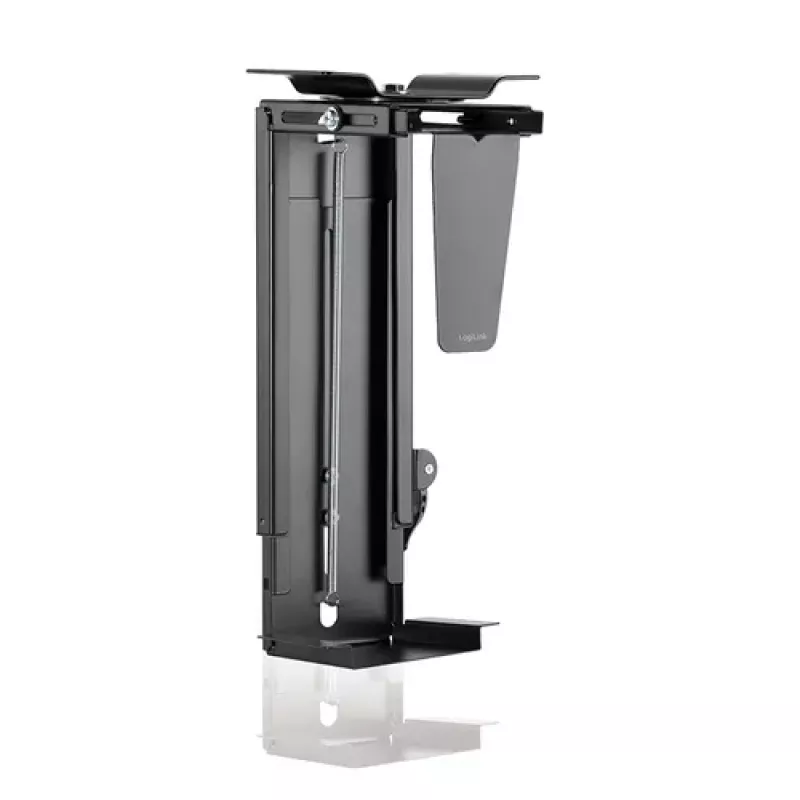 LogiLink EO0030 suporte de PC rotativo para debaixo da secretária com libertação rápida, preto, máx. 10 kg