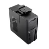 LogiLink EO0030 suporte de PC rotativo para debaixo da secretária com libertação rápida, preto, máx. 10 kg