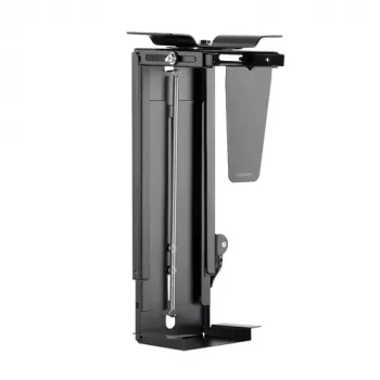 LogiLink EO0030 suporte de PC rotativo sob a secretária com fecho rápido, preto, máx. 10 kg