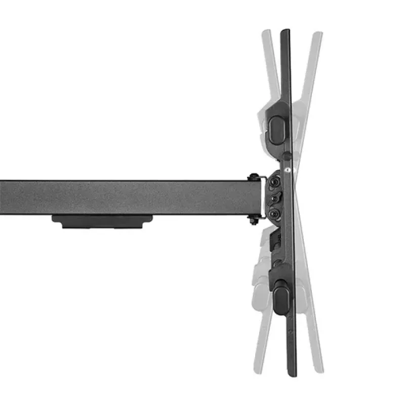 LogiLink suporte de parede de movimento total para LCD-TV / Curved LCD-TV - aço - preto - tamanho do ecrã: 109-203 cm (43-80 polegadas)