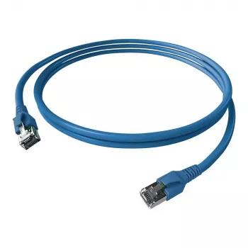 Cabo de rede EasyLan FlexBoot Patch Cat.6A S/FTP azul 2,00m