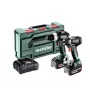 Metabo conjunto Combo 18V 2.6.5 (BS 18 L BL + W 18 L BL 9-125 Quick) 1x2.0Ah 1x4.0Ah Metabox