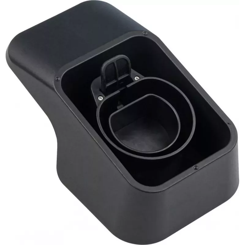 Suporte de parede Kabelmeister com suporte de cabo integrado para cabo de carregamento EV Type 2 - preto