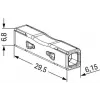 Conector de passagem WAGO para 2773-2401, push-in, máx. 4 mm², 2 condutores