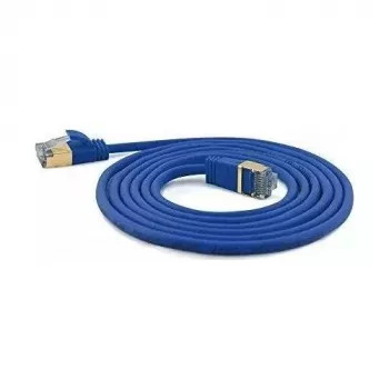 WANTEC cabo de rede extra fino CAT7 SSTP - 10 m - Cat7 - S/FTP (S-STP) - RJ-45 - RJ-45 - azul