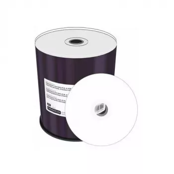 MEDIARANGE MRPL605-C DVD+R DL 8,5GB 8x embalagem de 100 imprimível por jato de tinta branco spindle