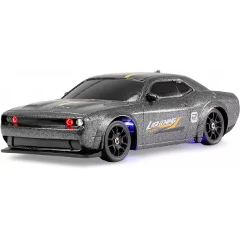 Amewi Drift Sport Muscle Car com giroscópio 4WD 1:43 RTR Cinzento 6+ (21137)