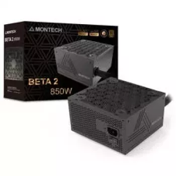 Fonte de alimentação Montech BETA 2 80 PLUS Bronze, ATX 3.1, PCIe 5.1 - 850 Watt, preto