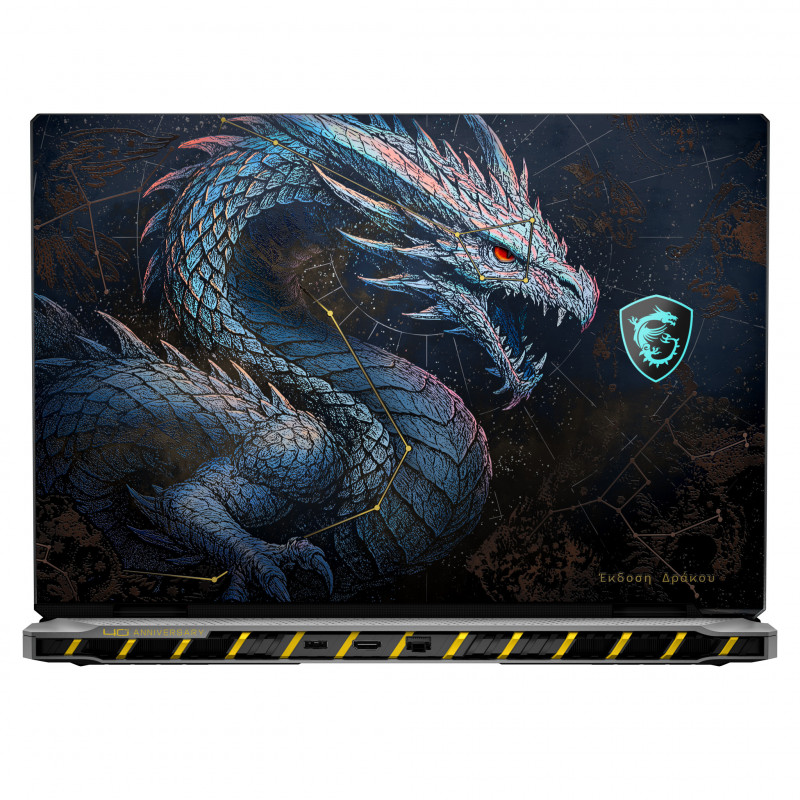MSI Titan 18 HX Dragon Edition Draco Epic A2WJ-1064FR Portátil Gaming, 18 polegadas UHD+ Mini LED 240Hz, Intel Core Ultra 9 290HX Plus, 96GB DDR5, 4TB SSD, GeForce RTX 5090 24GB, Windows 11 Pro, Teclado Francês AZERTY