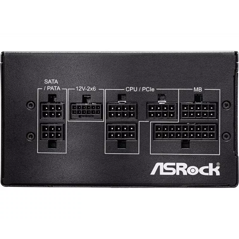 Fonte de alimentação ASRock PRO-M750G 750W 80 PLUS Gold totalmente modular ATX