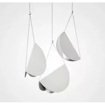 Lâmpada pendente Shell 3x7W