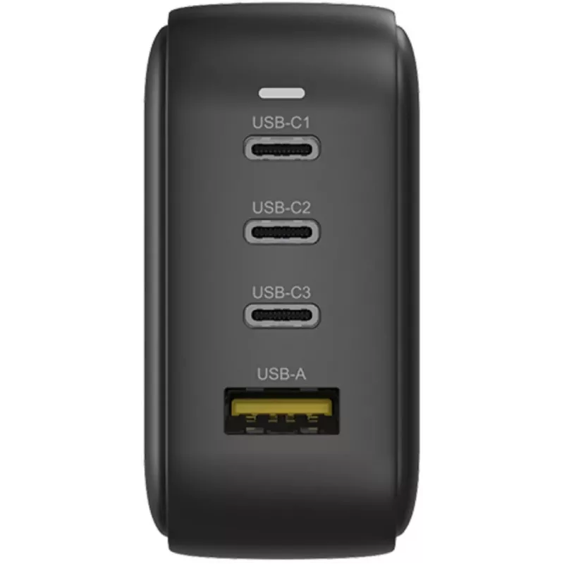Carregador UNITEK GaN 4 portas 100W PD 3.0 QC 3.0 preto