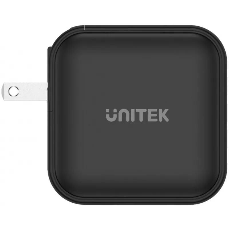 Carregador UNITEK GaN 4 portas 100W PD 3.0 QC 3.0 preto