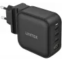 Carregador UNITEK GaN 4 portas 100W PD 3.0 QC 3.0 preto