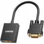 Adaptador UNITEK VGA para HDMI Full HD 1080p preto 15cm