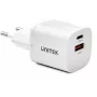 Fonte de alimentação UNITEK 33W USB-A USB-C branca