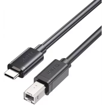 Cabo de impressora UNITEK USB-C para USB-B 2.0 5m preto