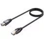 Cabo de rede UNITEK Cat.8 S/FTP Ethernet Patch RJ45 LAN 8m preto