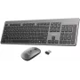 Conjunto de teclado e rato sem fios UNITEK SlimDuo 2.4G - preto