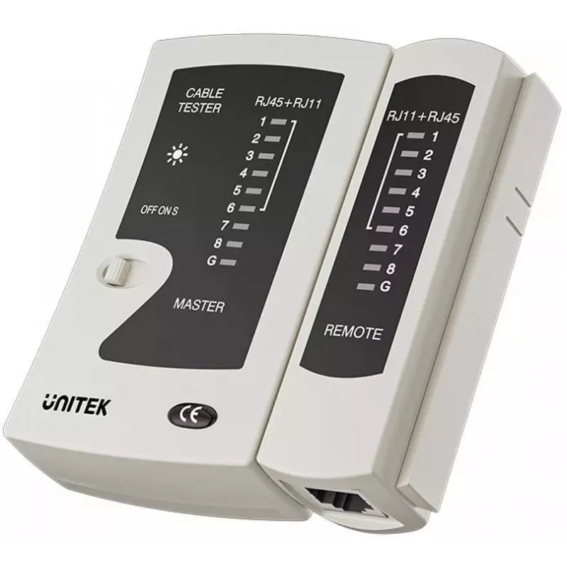 Testador de cabos de rede UNITEK RJ45/RJ11 OT140AGY01