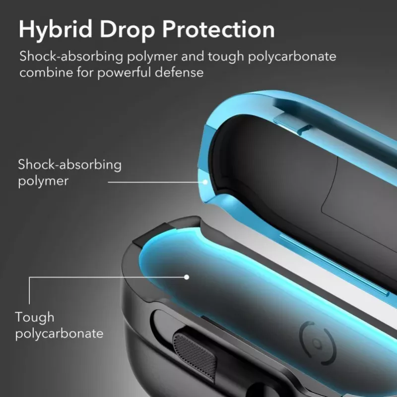 Capa ESR Pulse HaloLock MagSafe para Apple AirPods Pro 1/2, preto