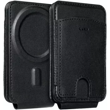 Suporte de cartões magnético LAUT MAGADD para iPhone MagSafe - preto