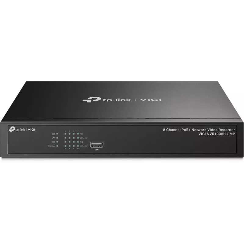Gravador de vídeo em rede PoE+ TP-Link VIGI de 8 canais