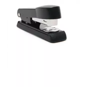 Agrafador Rapesco Minno R5 - 20 folhas - preto - carregamento superior - agrafos 26/6mm