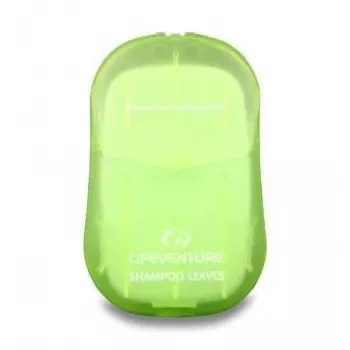 Lifeventure Shampoo Leaves - 50 folhas secas biodegradáveis para viagem e outdoor