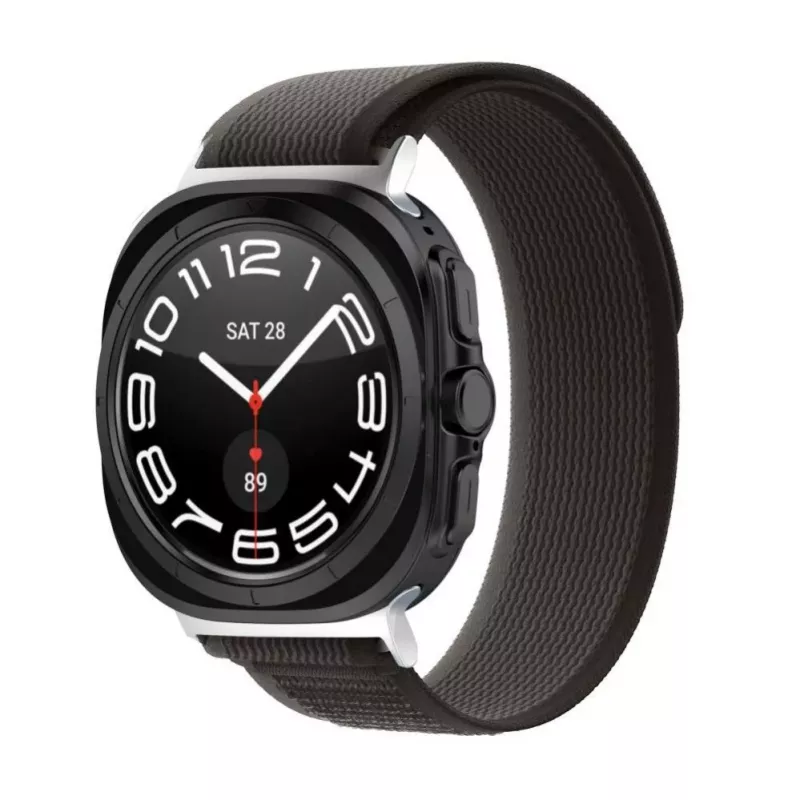 Pulseira de nylon Tech-Protect para Samsung Galaxy Watch Ultra (47mm) - preto/laranja