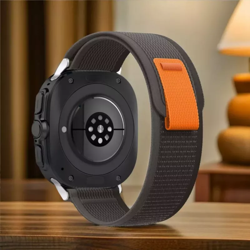 Pulseira de nylon Tech-Protect para Samsung Galaxy Watch Ultra (47mm) - preto/laranja