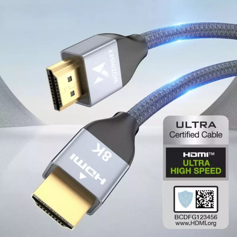 Cabo USB-C para USB-A Wozinsky 1 m prateado nylon entrançado