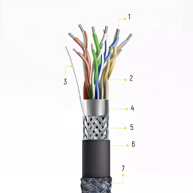 Cabo USB-C para USB-A Wozinsky 1 m prateado nylon entrançado