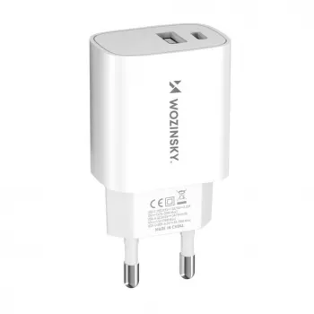 Fonte de alimentação Wozinsky WGWCW 20W USB-A USB-C - branco