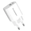 Fonte de alimentação Wozinsky WGWCW 20W USB-A USB-C - branco