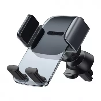Suporte de telemóvel para grelha com fixação Baseus Easy Control (preto)